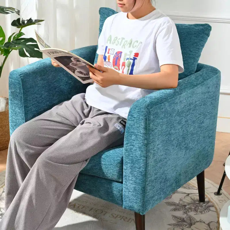 Modern Upholstered Arm Accent Chair for Bedroom,Comfy Lounge Chair for Living Room,Apartment