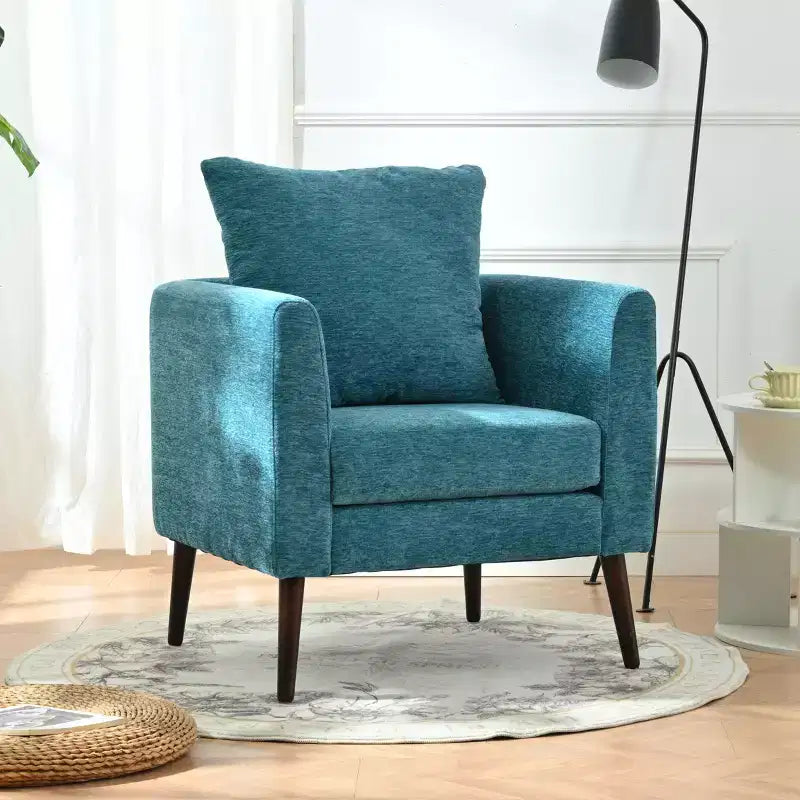 Modern Upholstered Arm Accent Chair for Bedroom,Comfy Lounge Chair for Living Room,Apartment