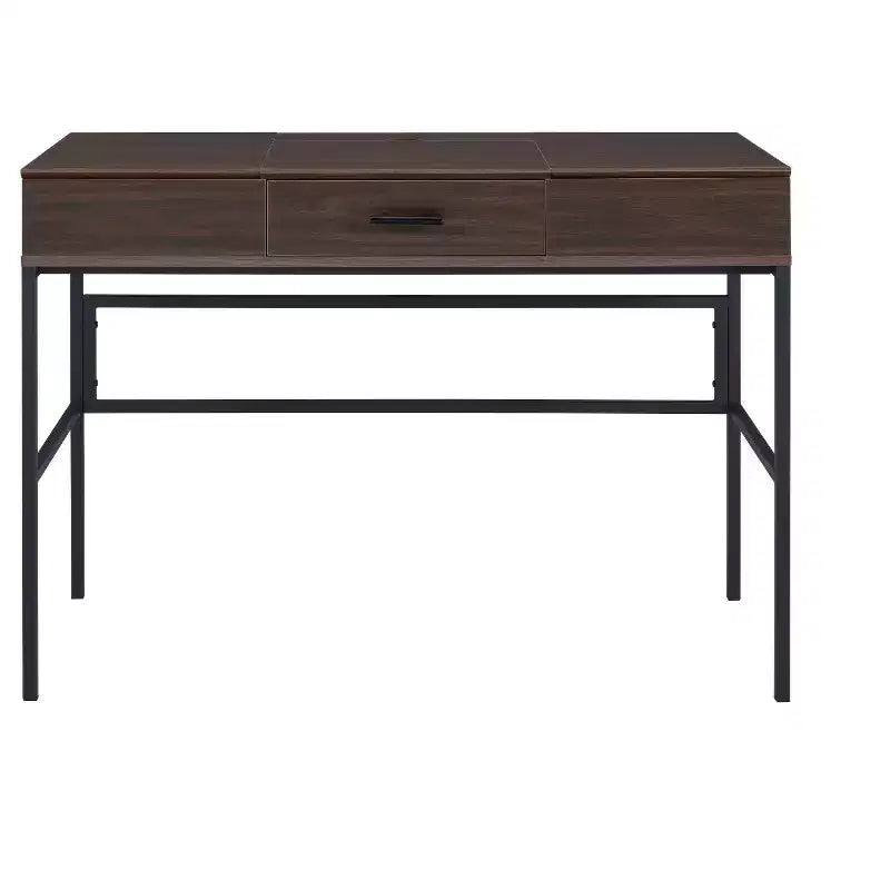 Distressed Style 42 Brown and Black Writing Desk