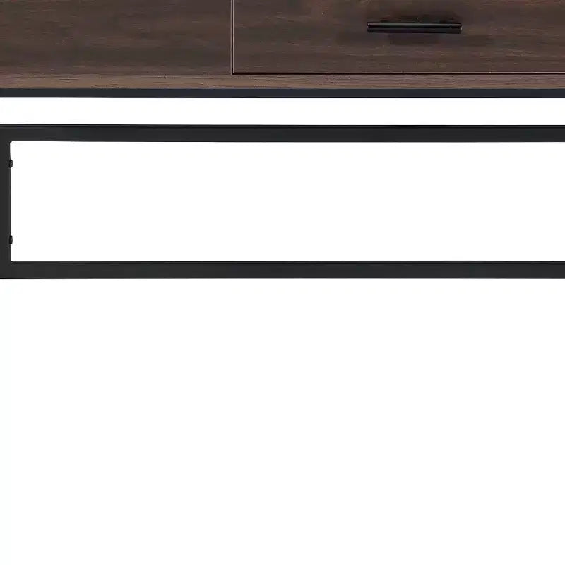 Distressed Style 42 Brown and Black Writing Desk