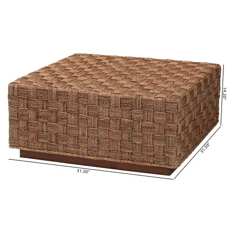 Coffee Table Natural Seagrass/Light Brown