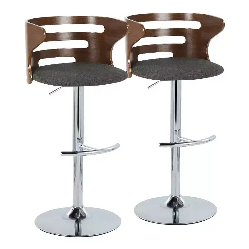 Set of 2 Personality Adjustable Barstools