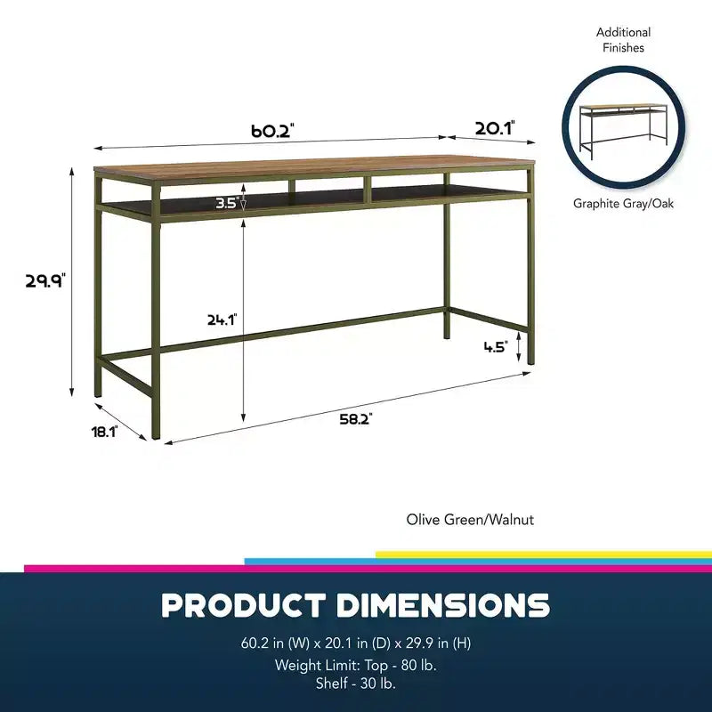 Distressed Style Computer Desk