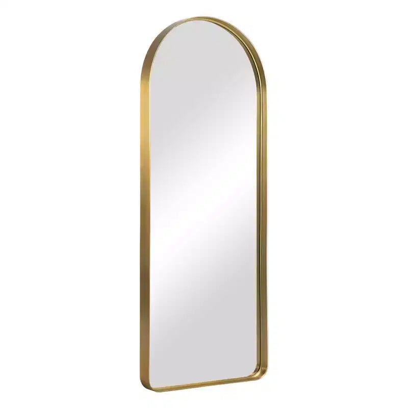 Wall Mounted Mirror Arched Metal Frame Full Length Mirror