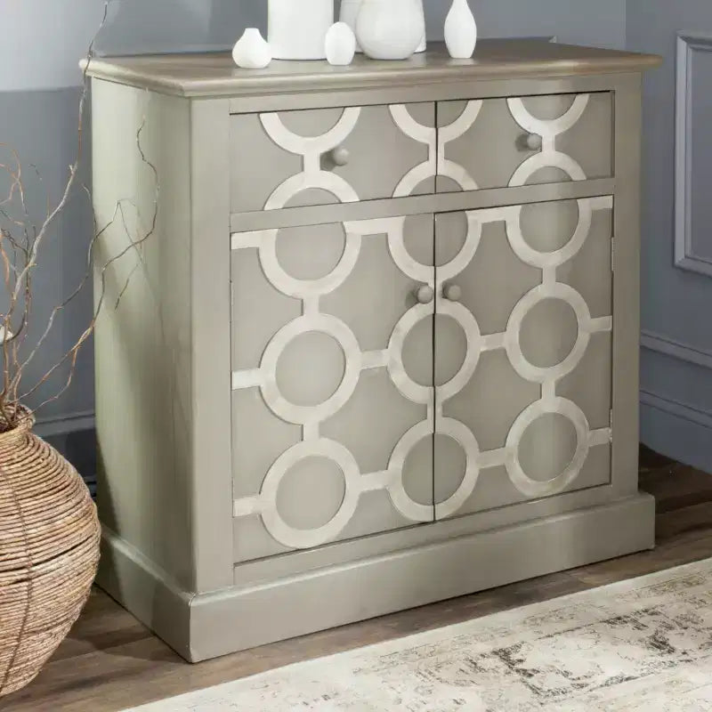 2 Drawer 2 Door Chest Grey