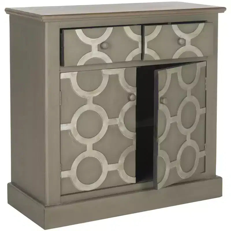 2 Drawer 2 Door Chest Grey
