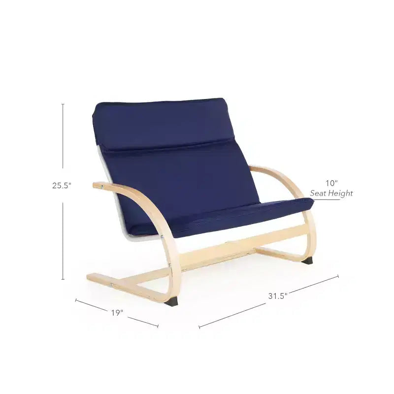 Rocker Couch - Blue: Kids Classroom Rocking Sofa